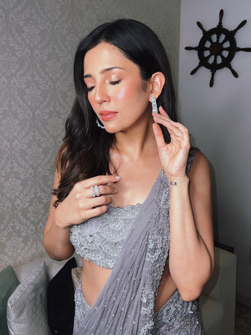Barkha Singh - Lilac Saree