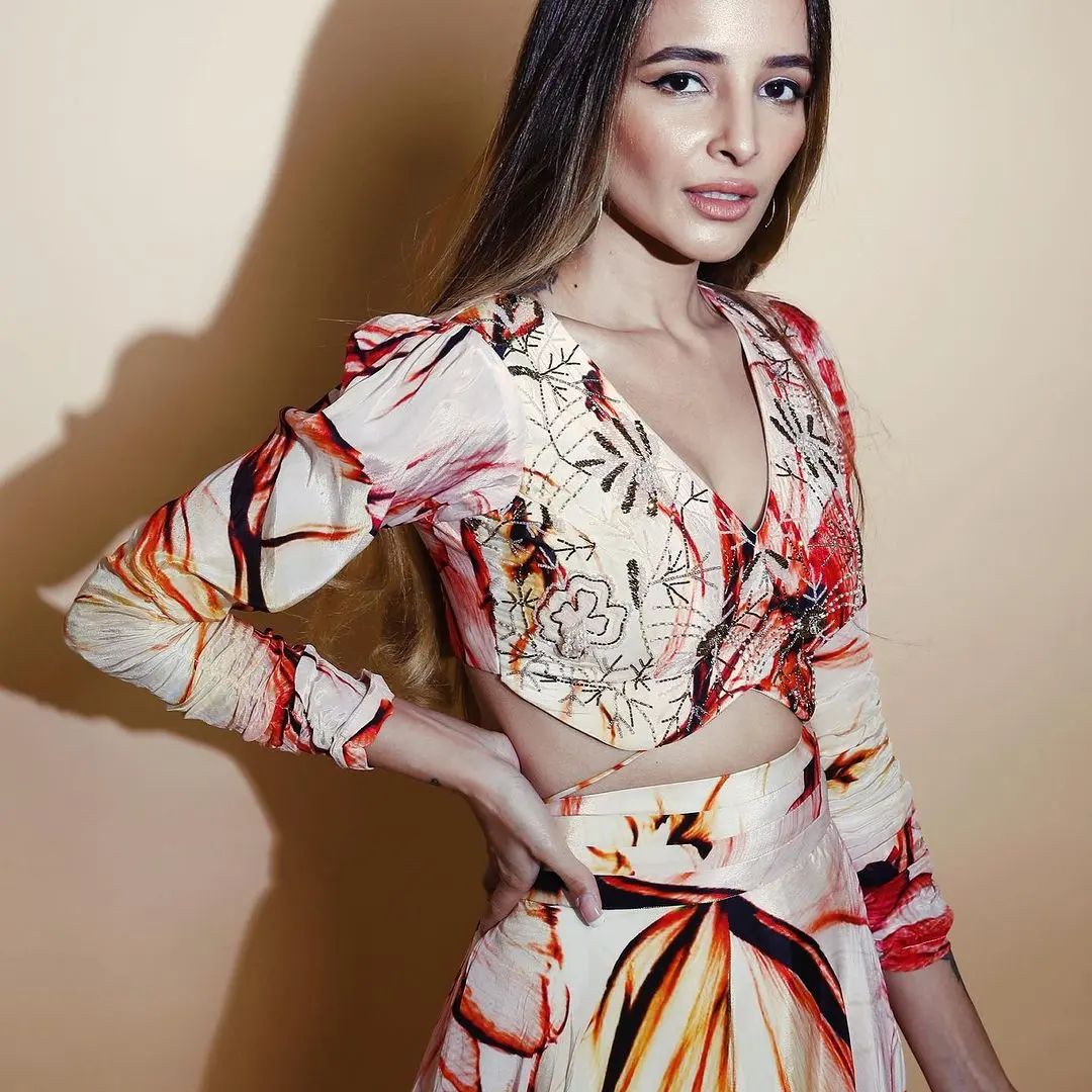 Jinita Seth - Coral Printed Lehenga Set