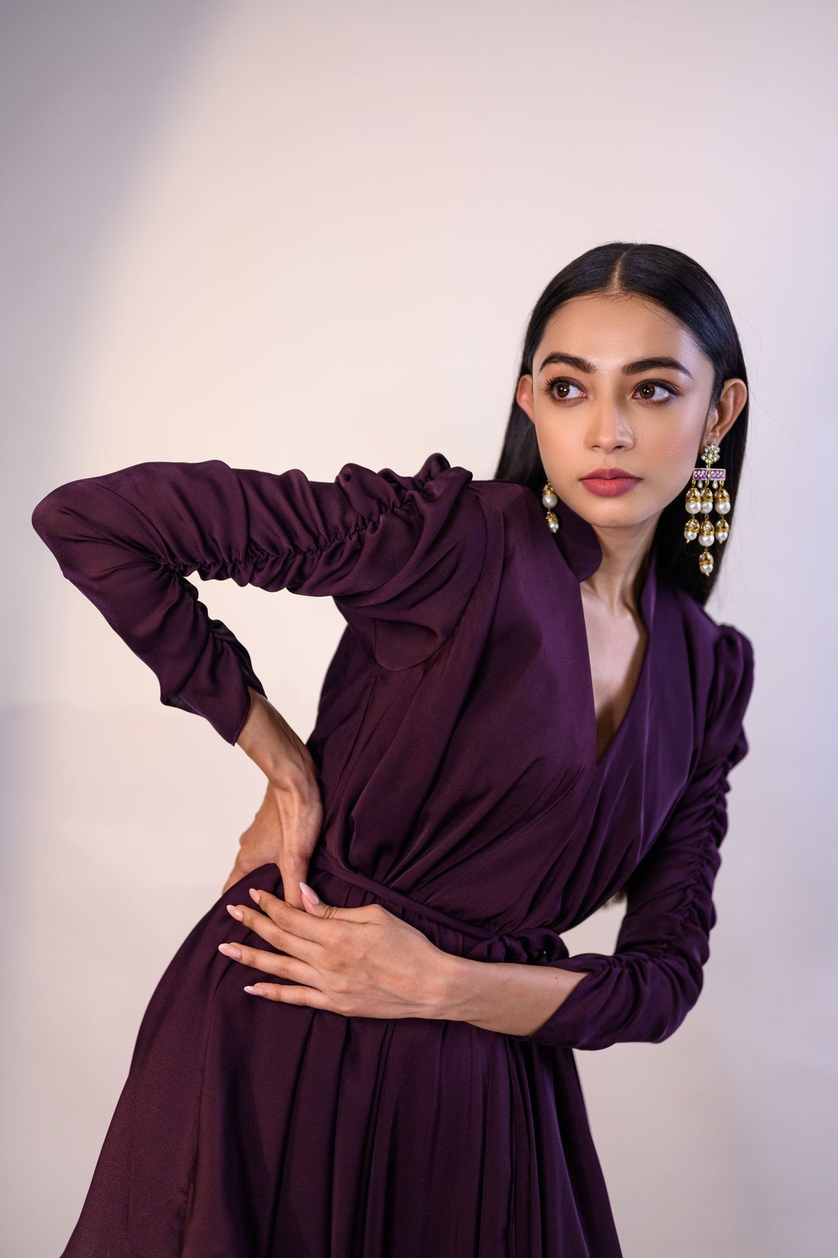 Wine Robe Wine Drape Dress