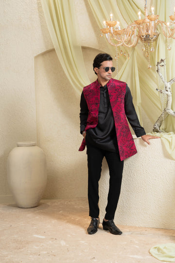 Shadow Rose Open Jacket Set