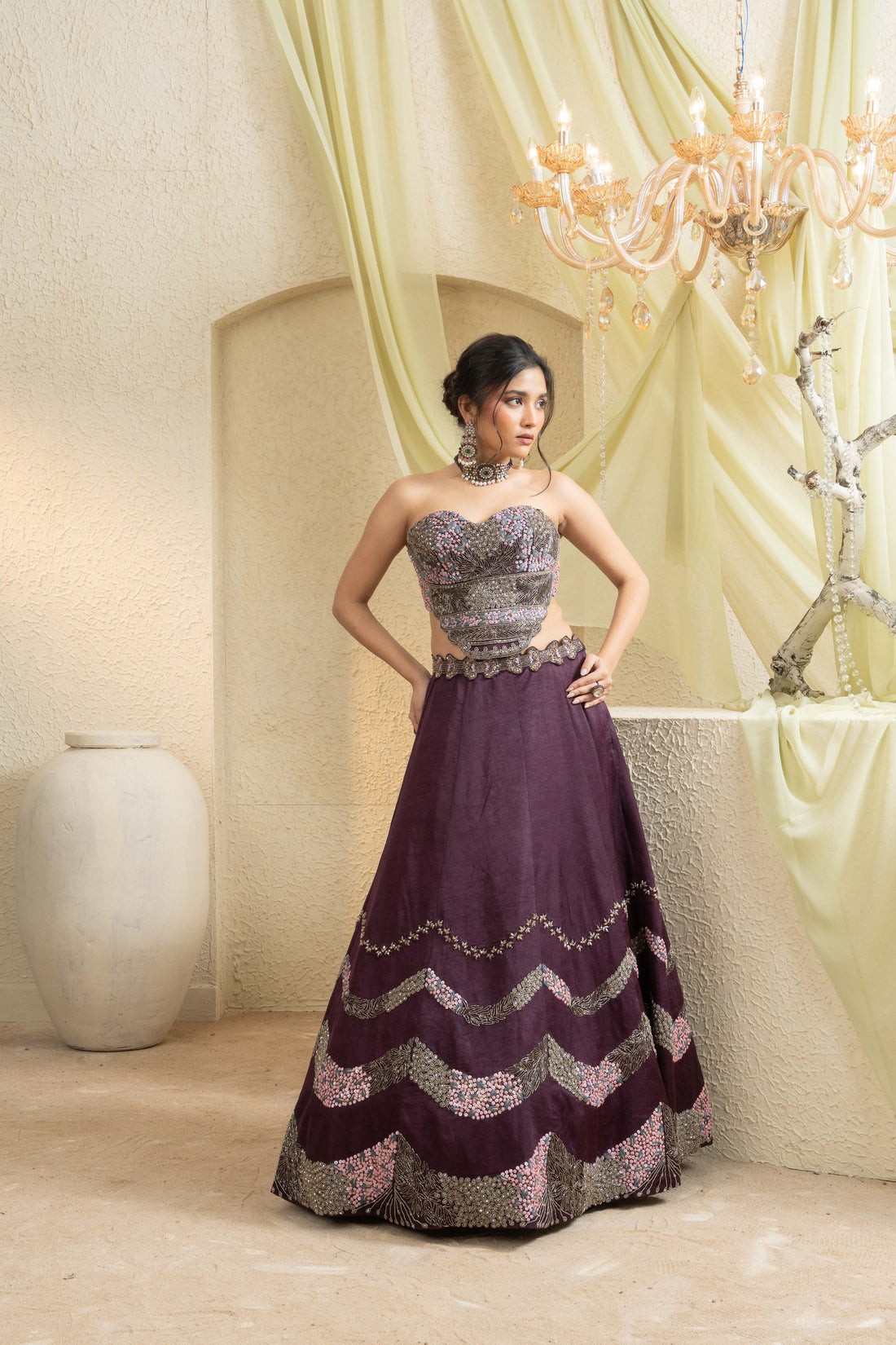 purple dress for haldi Purple haldi function suit Indian Dresses