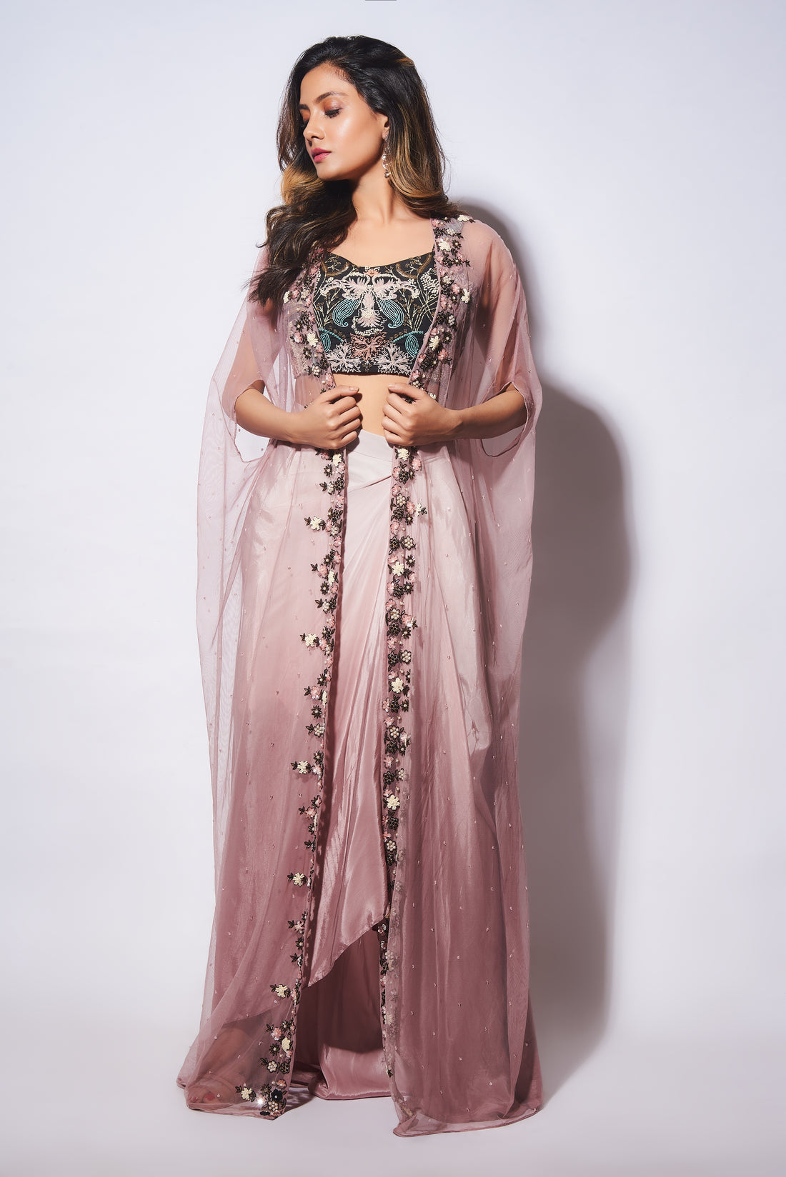 Blush Pink Cape Set