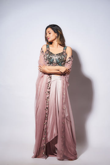 Blush Pink Cape Set