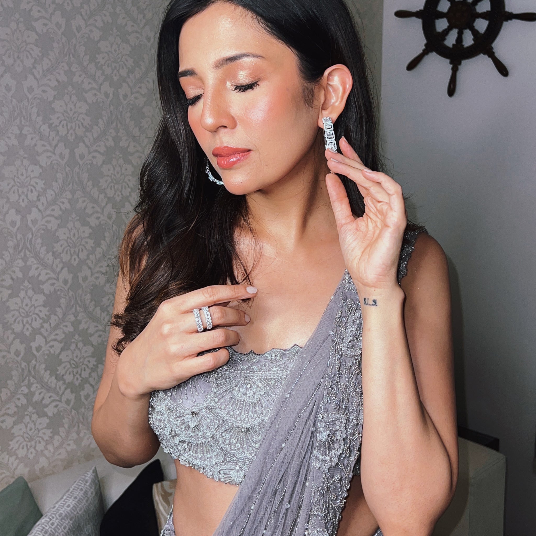 Barkha Singh - Lilac Saree